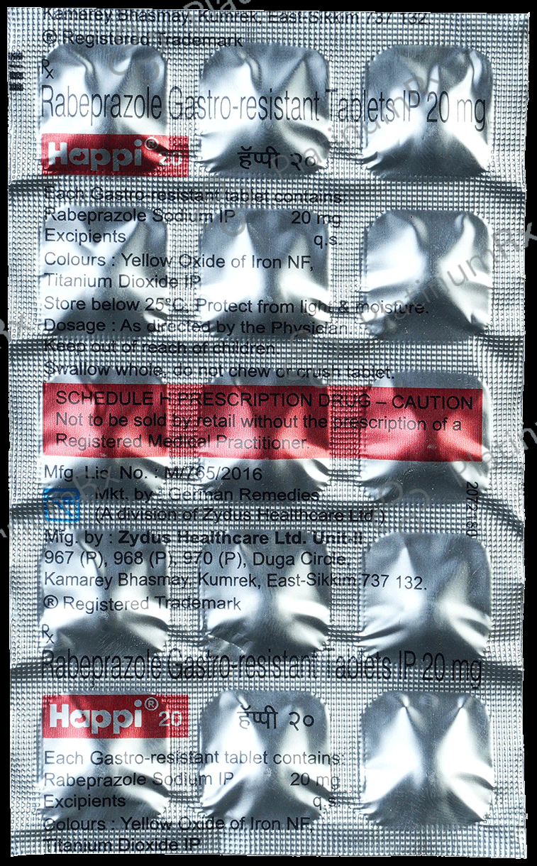 Happi 20mg Tablet 15s
