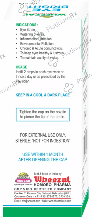 Wheezal Eye Bright Eye Drop 5 ml