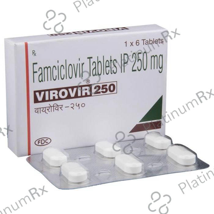 Virovir 250mg Tablet 6s