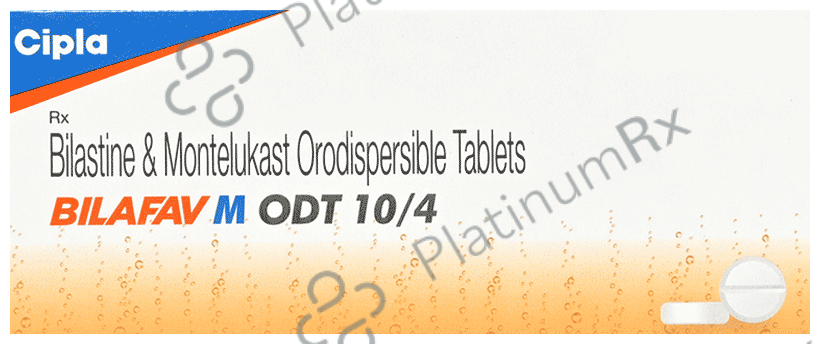 Bilafav M ODT 10/4mg Tablet 10s