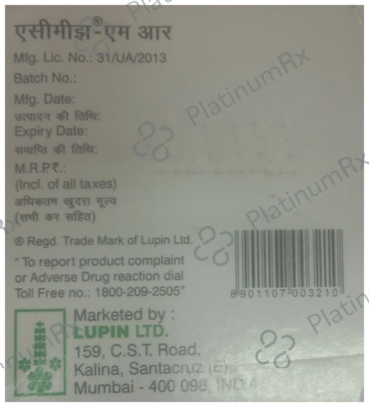 Acemiz MR 100/250/325mg Tablet 10s