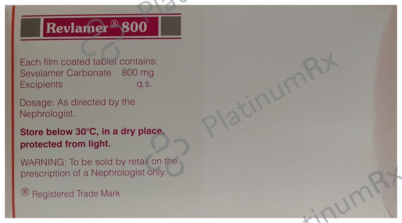 Revlamer 800mg Tablet 10s