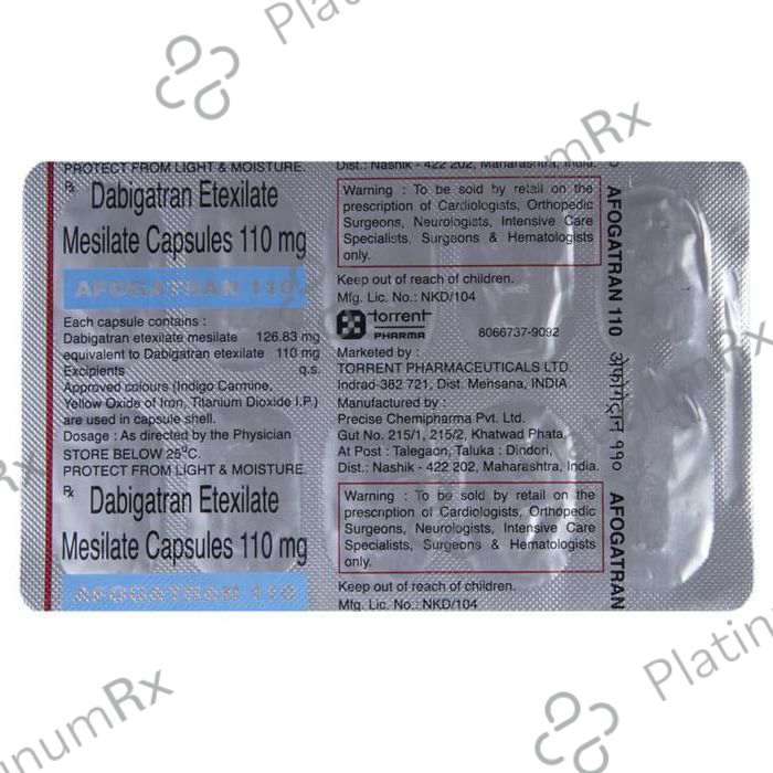 Afogatran 110mg Capsule 10s