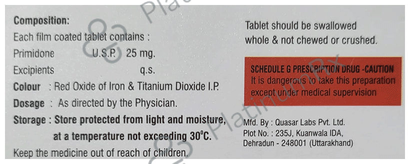 Primelox 25mg Tablet