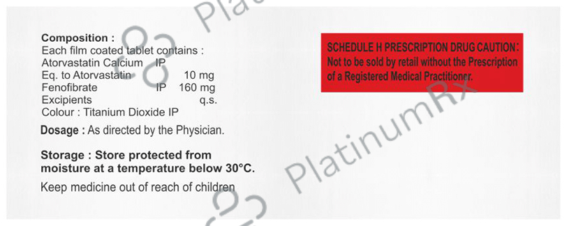 Atorfib F 10mg/160mg Tablet
