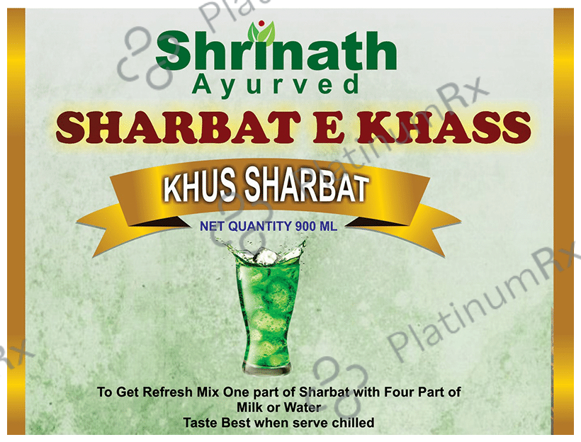 Shrinath Ayurved Sharbat E Khass Khus Sharbat