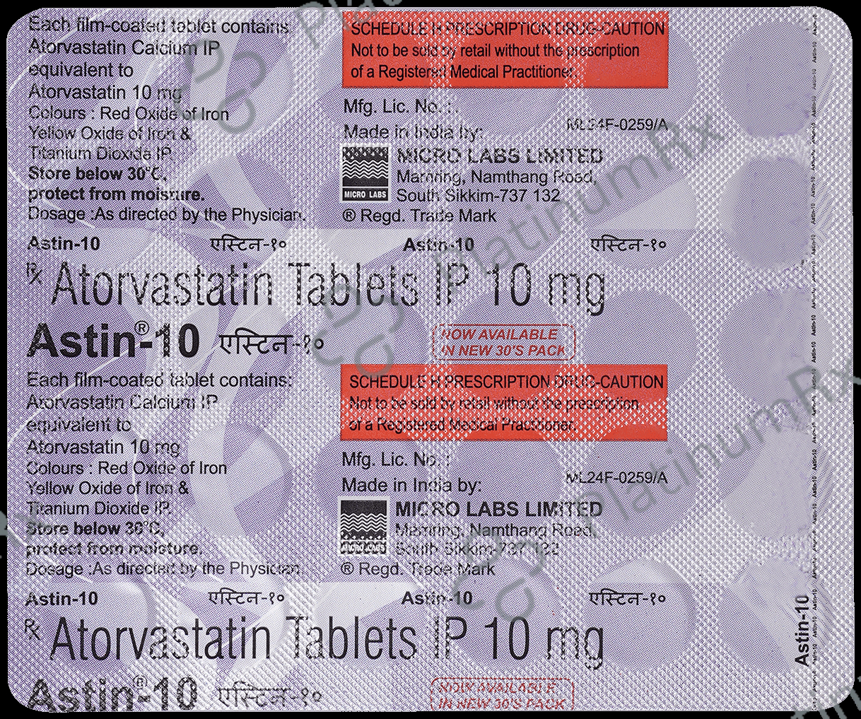 Astin 10mg Tablet 30s