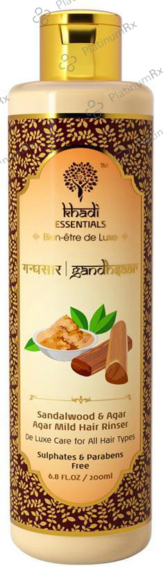 Khadi Essentials Gandhsaar- Sandalwood & Agar Agar Mild Hair Rinser