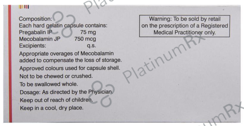 Gabamax 75mg Capsule
