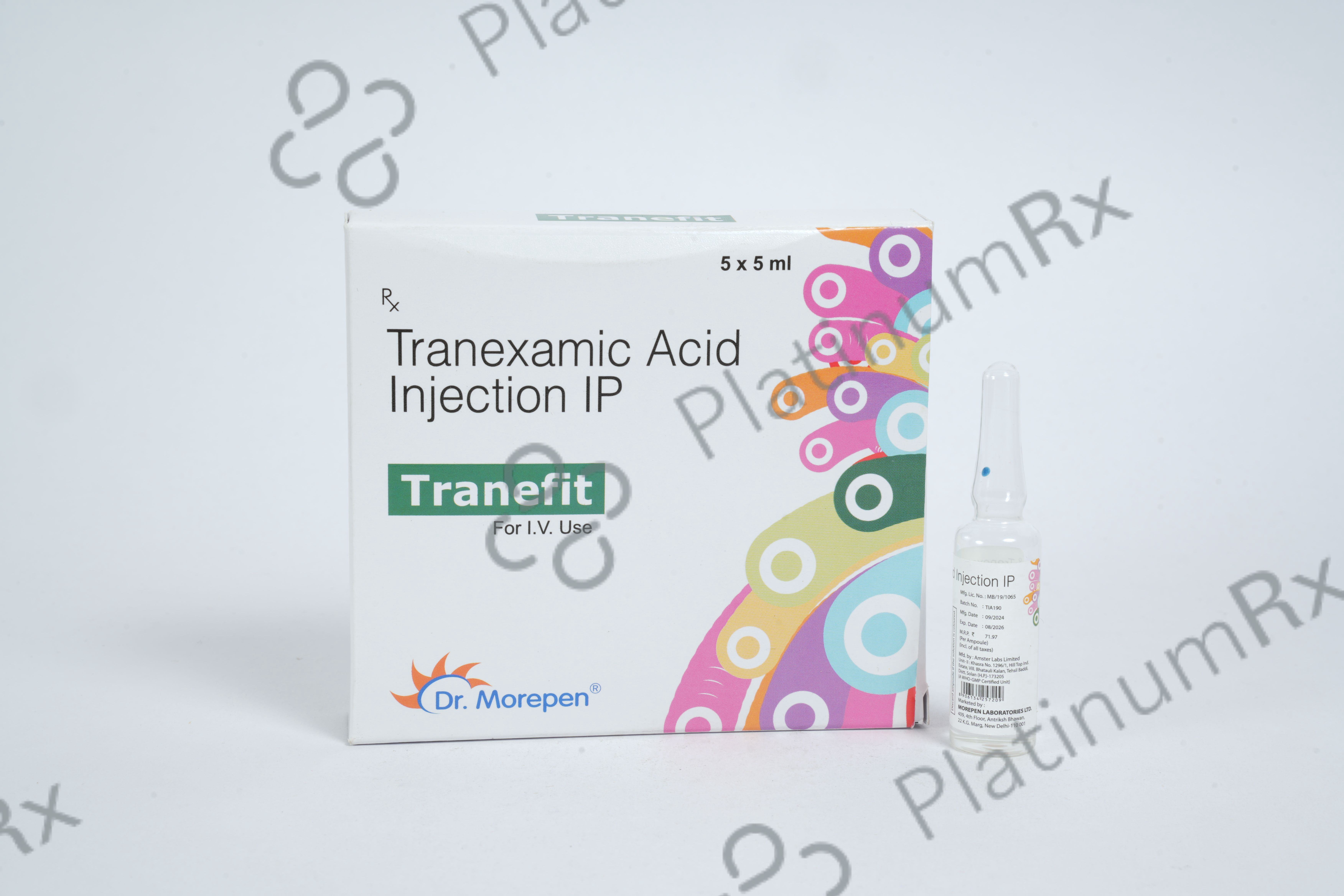 Tranefit 500mg Injection 5ml