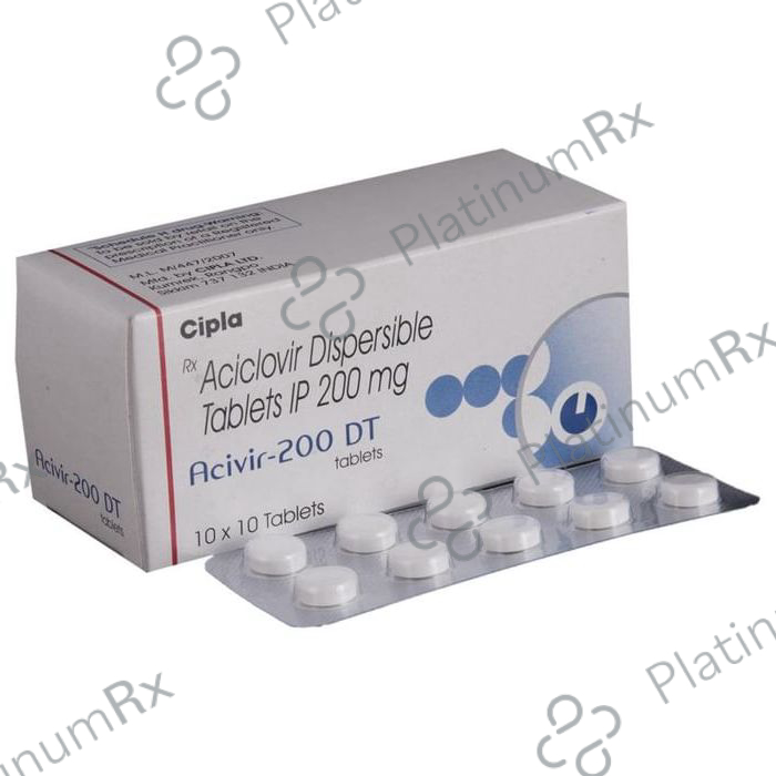 Acivir 200mg DT Tablet 10s