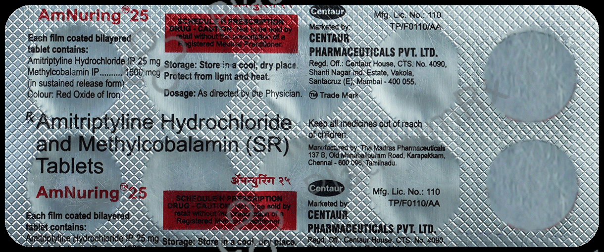 Amnuring 25/1500mcg Tablet SR 10s