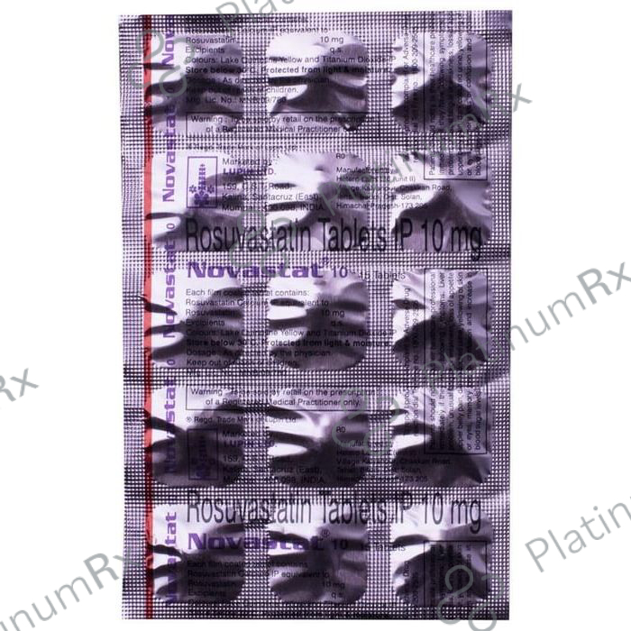 Novastat 10mg Tablet 15s