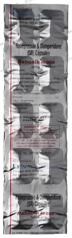 Rabonik DSR 40/30mg Capsule SR 10s