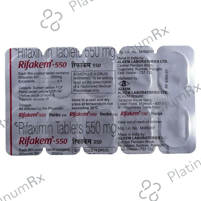 Rifakem 550mg Tablet 10s