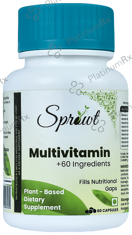 Sprowt Multivitamin 60+ Ingredients Capsule