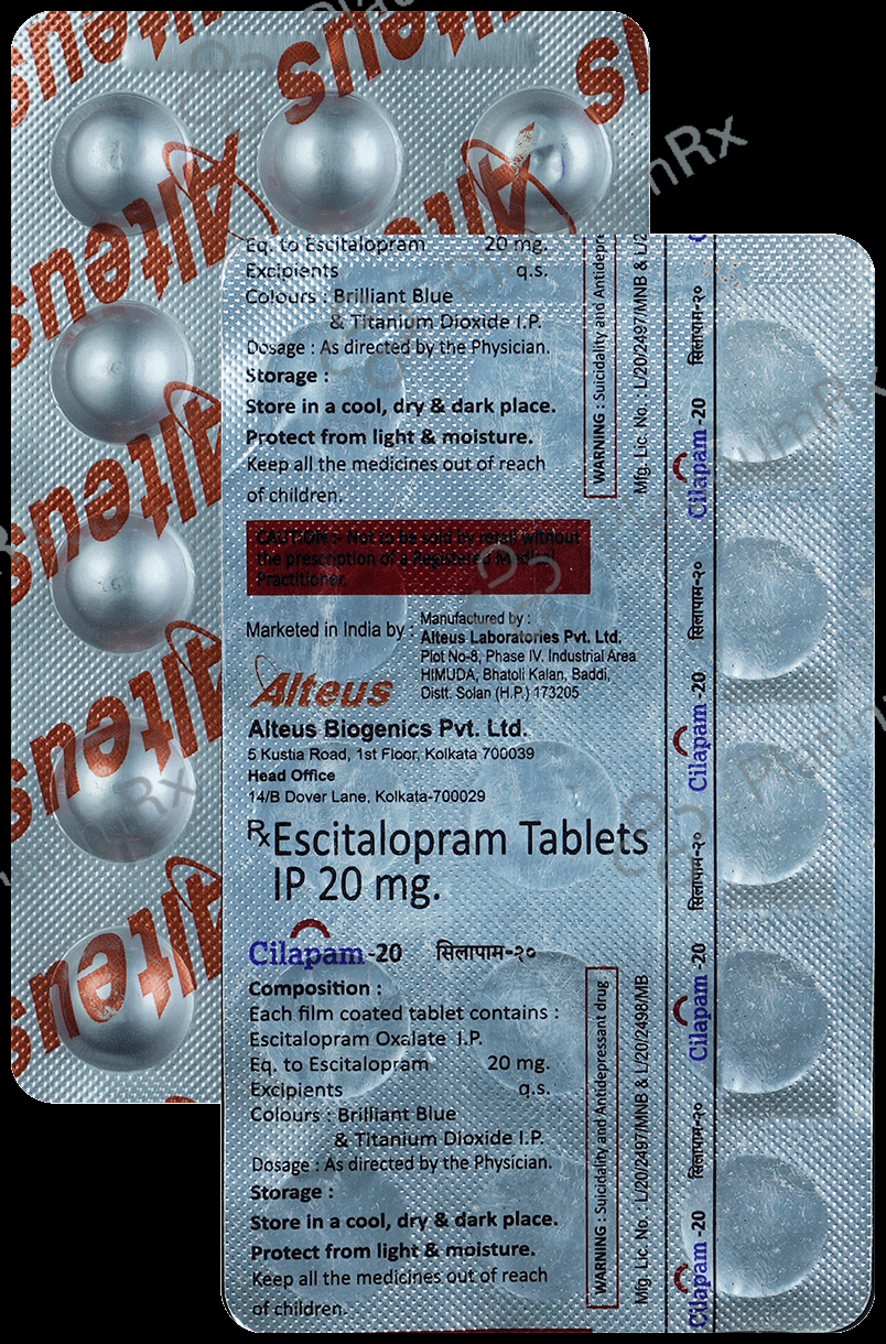 Cilapam 20 Tablet 15 Tablet