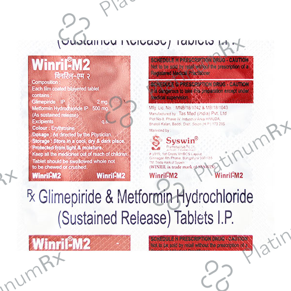 Winril M 2/500mg Tablet 10s