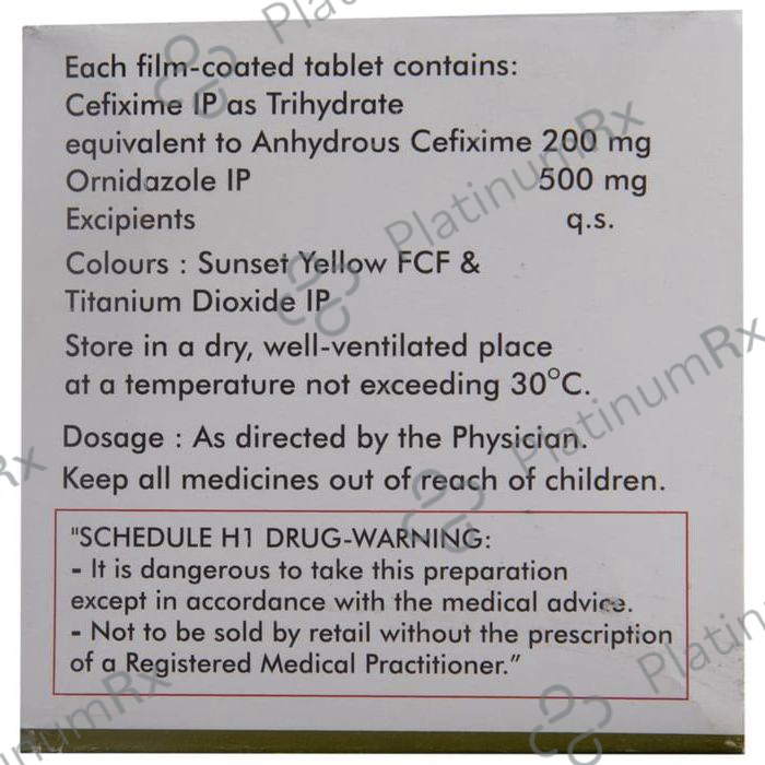 Cefglobe OZ Tablet