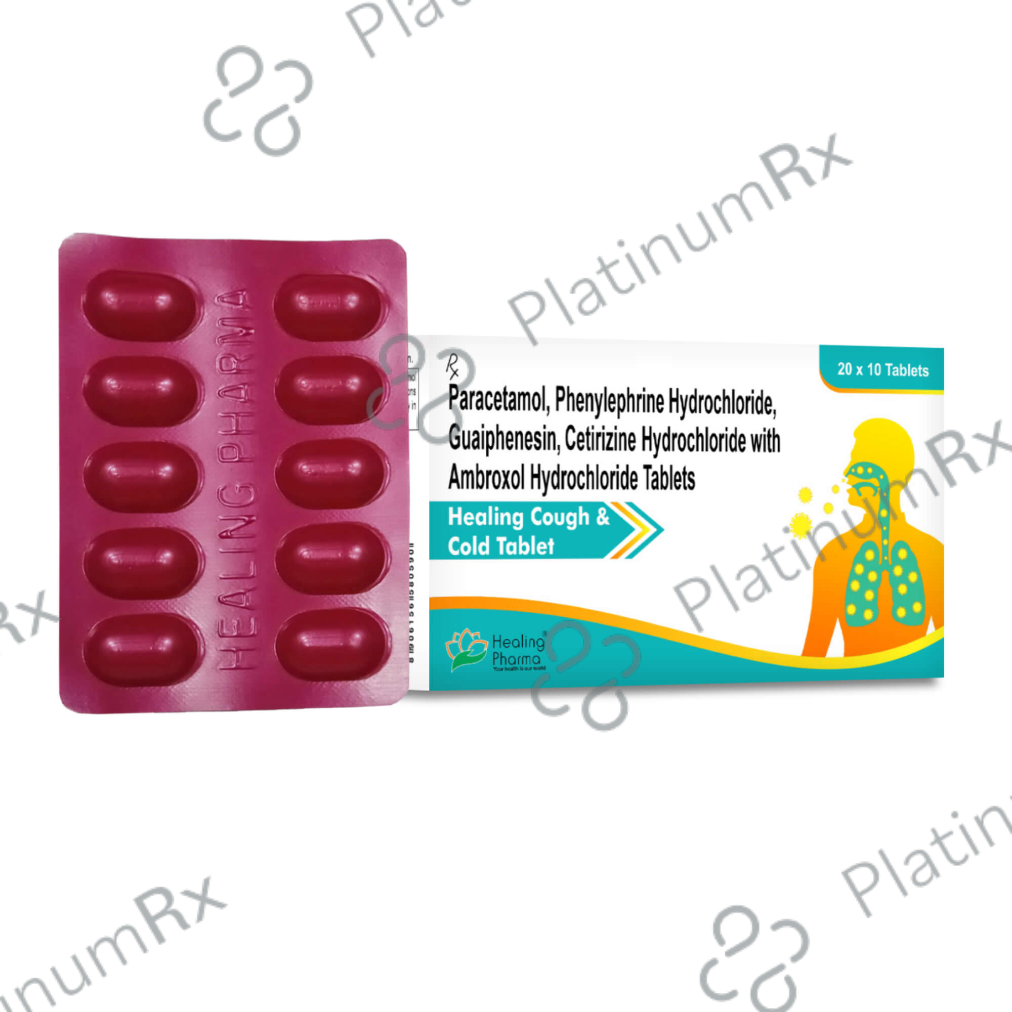 Healing Cough And Cold Tablet 10s