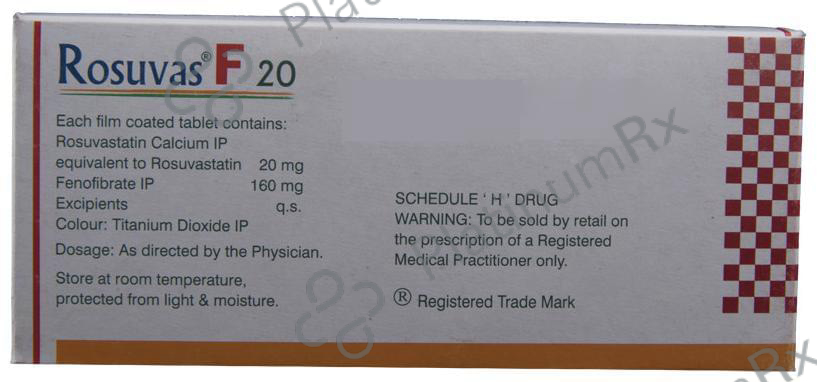 Rosuvas F 20/160mg Tablet 10s