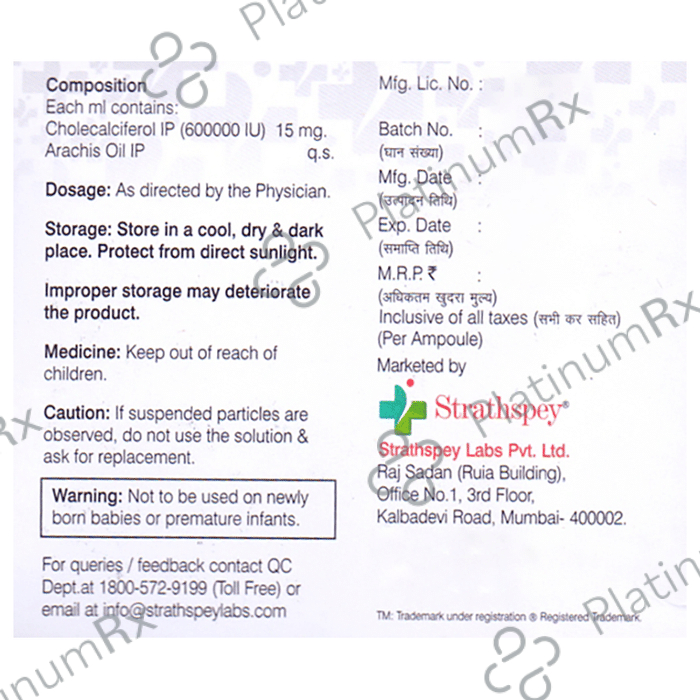 Vitasource D3 600000IU Injection