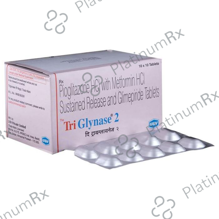 Triglynase 2/500/15mg Tablet SR 10s
