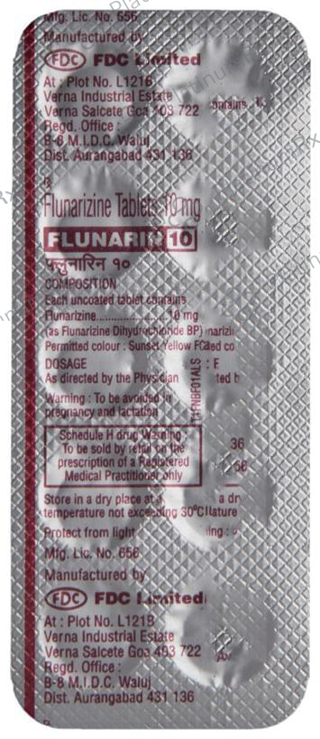 Flunarin 10mg Tablet 10s