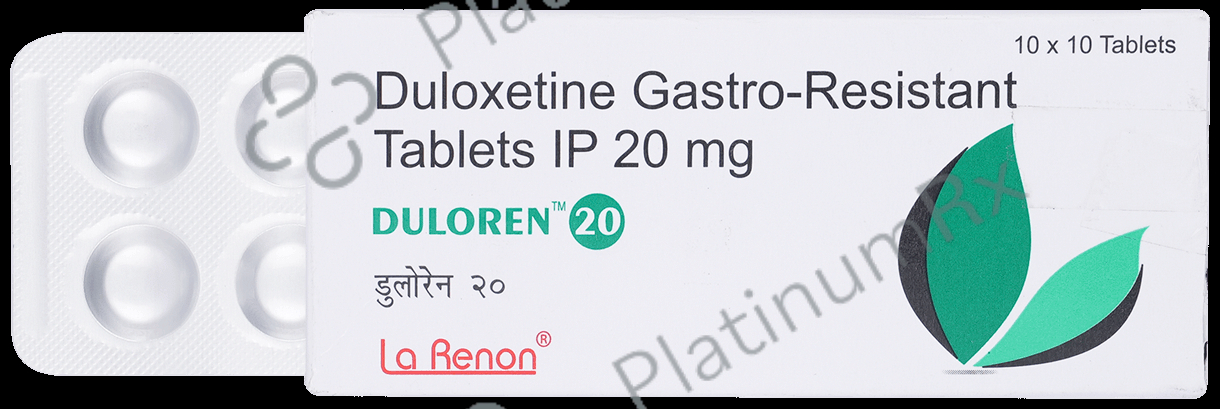 Duloren 20mg Tablet 10s