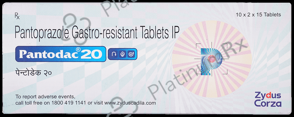 Pantodac 20mg Tablet 15s