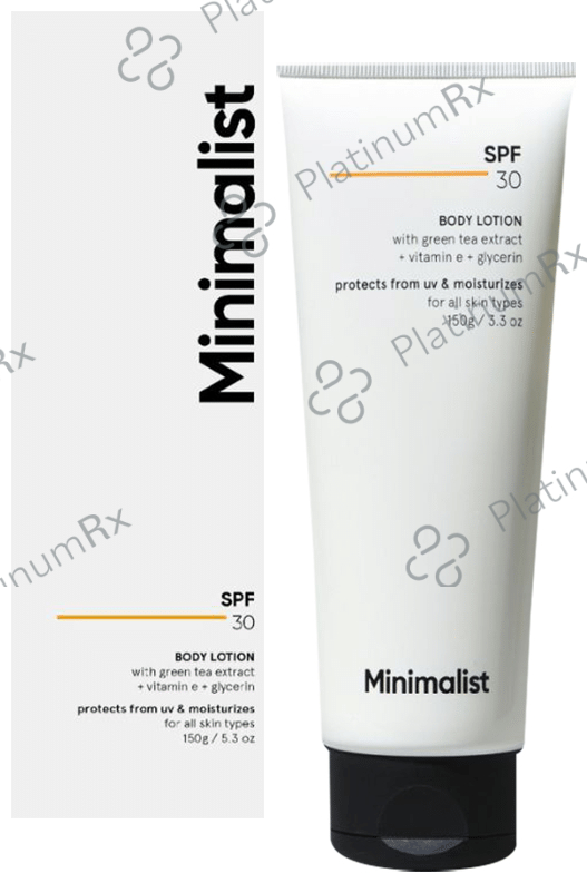 Minimalist SPF 30 Body Lotion - Protects from UV Damage