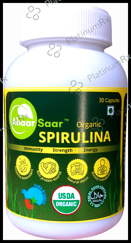 Ahaar Saar Organic Spirulina Capsule