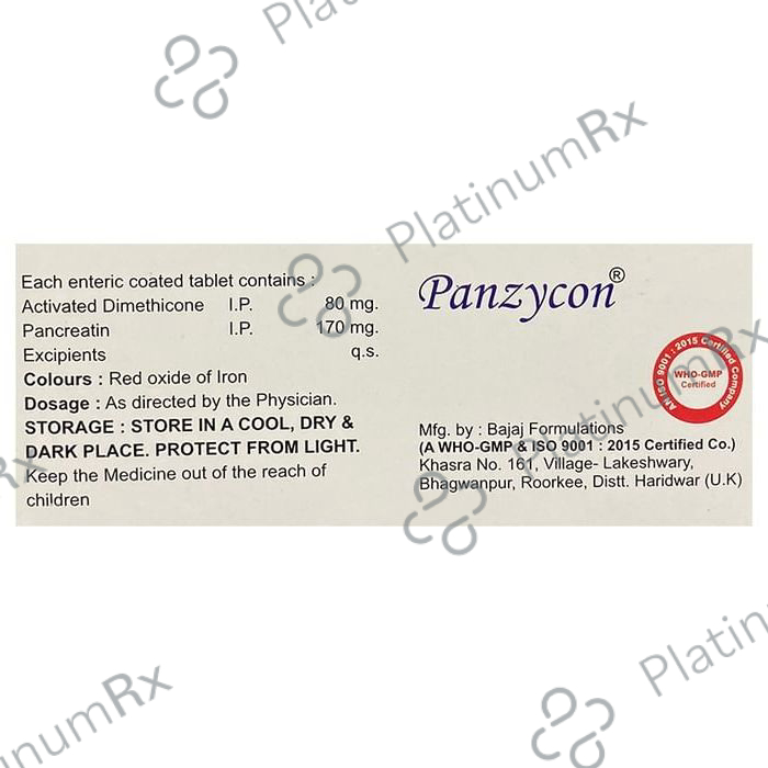 Panzycon 170mg/80mg Tablet