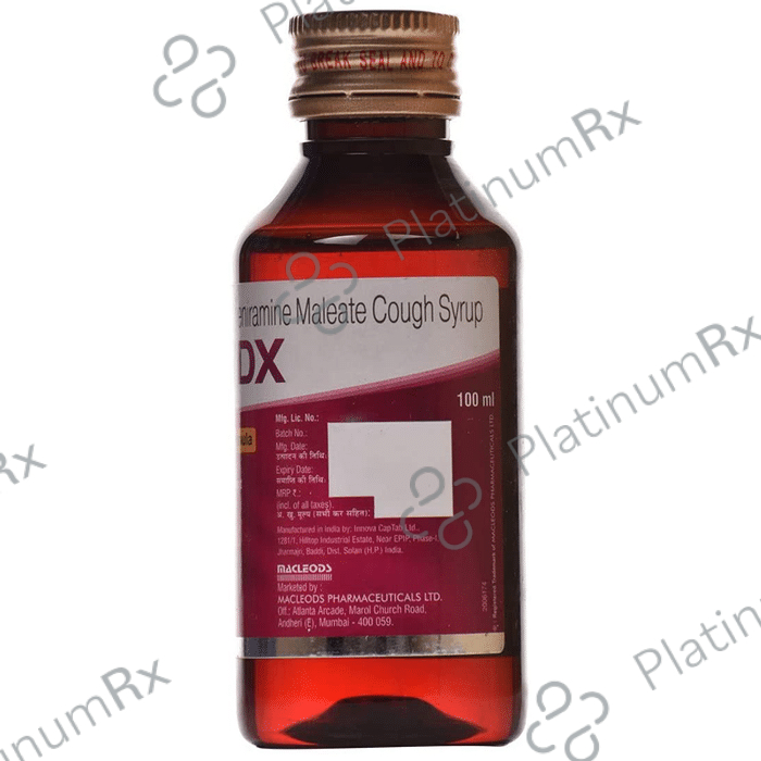 Macbery DX Sugar Free 4/10mg Syrup 100ml