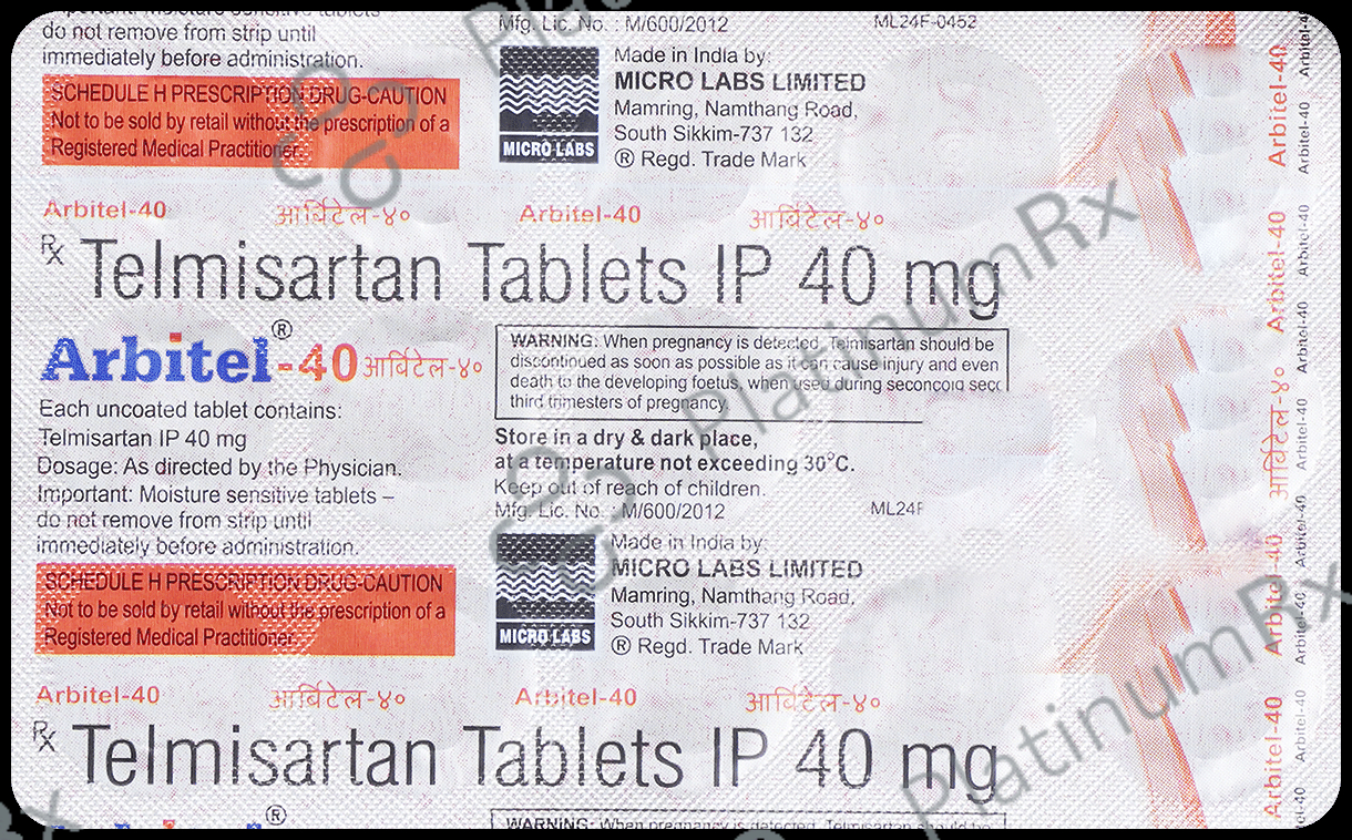 Arbitel 40mg Tablet 15s
