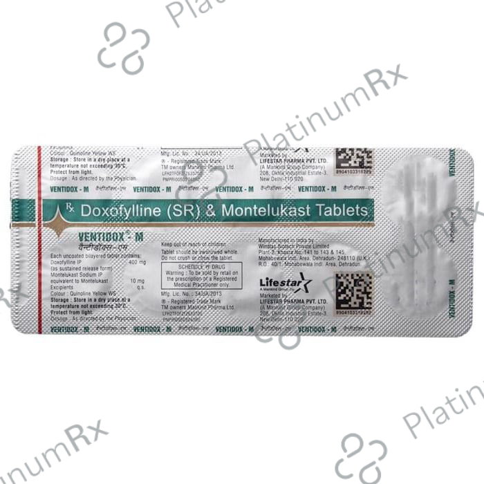 Ventidox M 400/10mg Tablet SR 10s