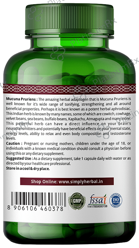 Simply Herbal Mucuna Pruriens Capsule
