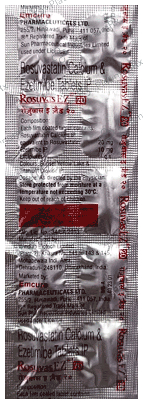 Rosuvas EZ 10/20mg Tablet 10s