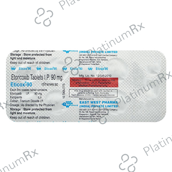 Eticox 90mg Tablet 10s