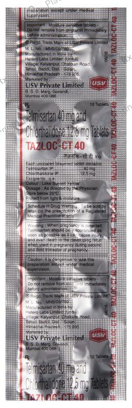 Tazloc CT 40/12.5mg Tablet 10s