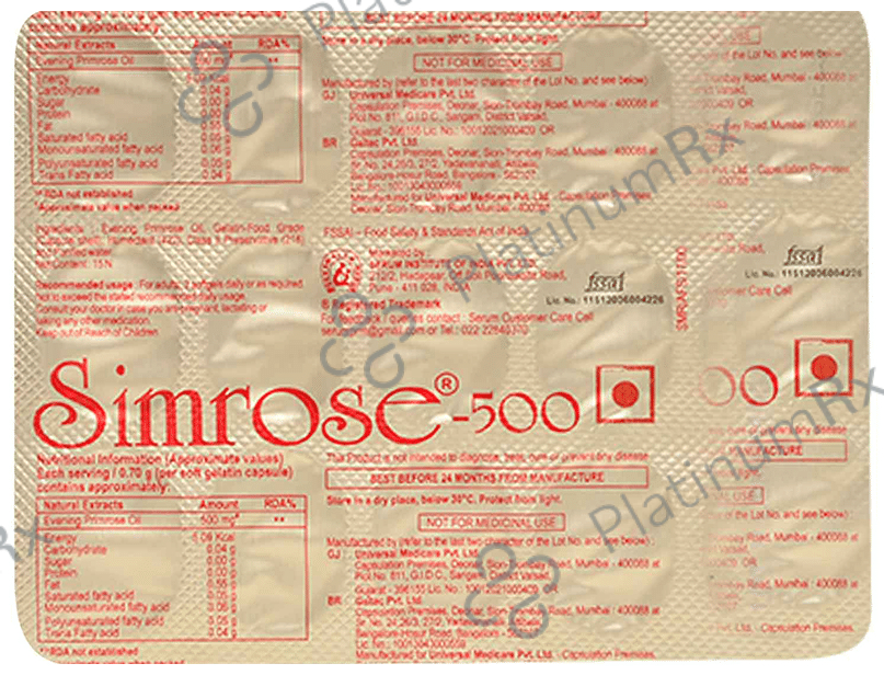 Simrose Capsule 15s