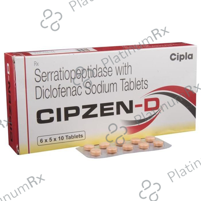 Cipzen D 50/10mg Tab 10s