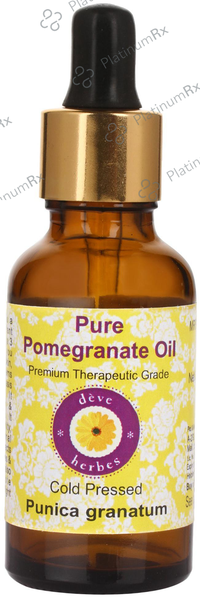 Deve Herbes Pure Pomegranate/Punica Granatum Cold Pressed Oil 30 ml