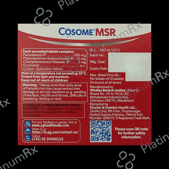 Cosome MSR Tablet