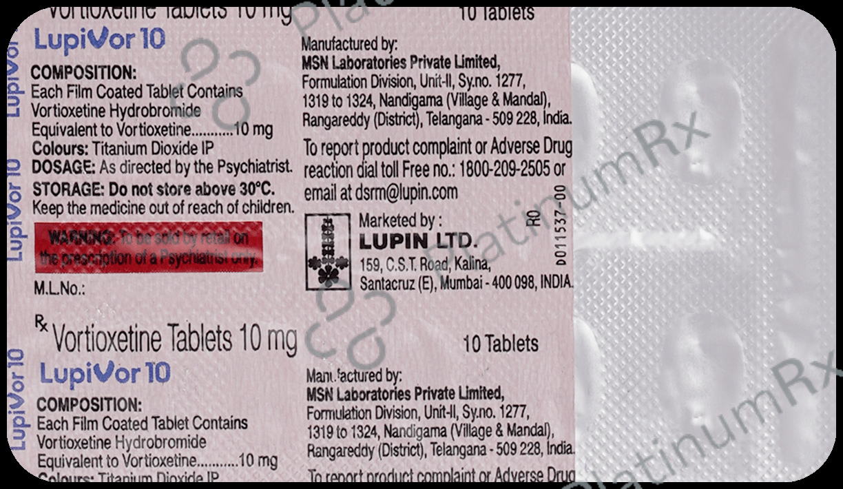 Lupivor 10mg Tablet 10s