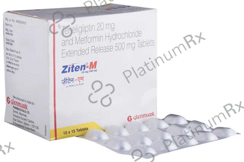 Ziten M 500/20mg Tablet ER 15s