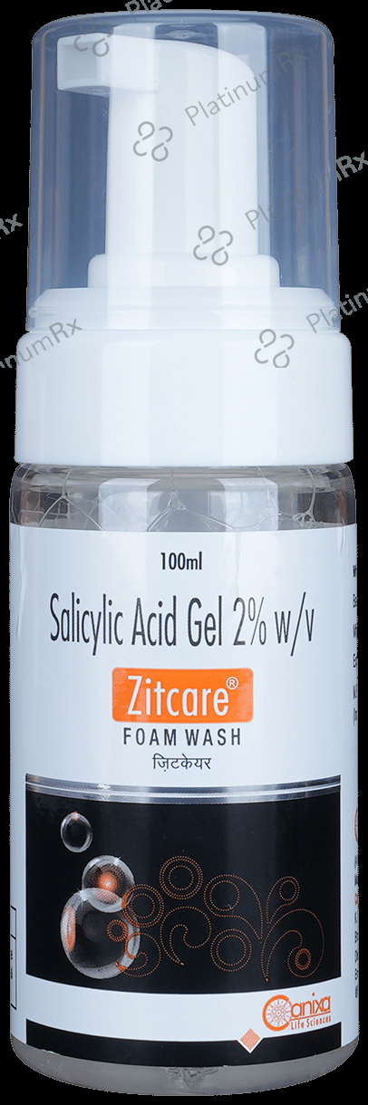 Zitcare 2% Foam Wash Gel 100ml