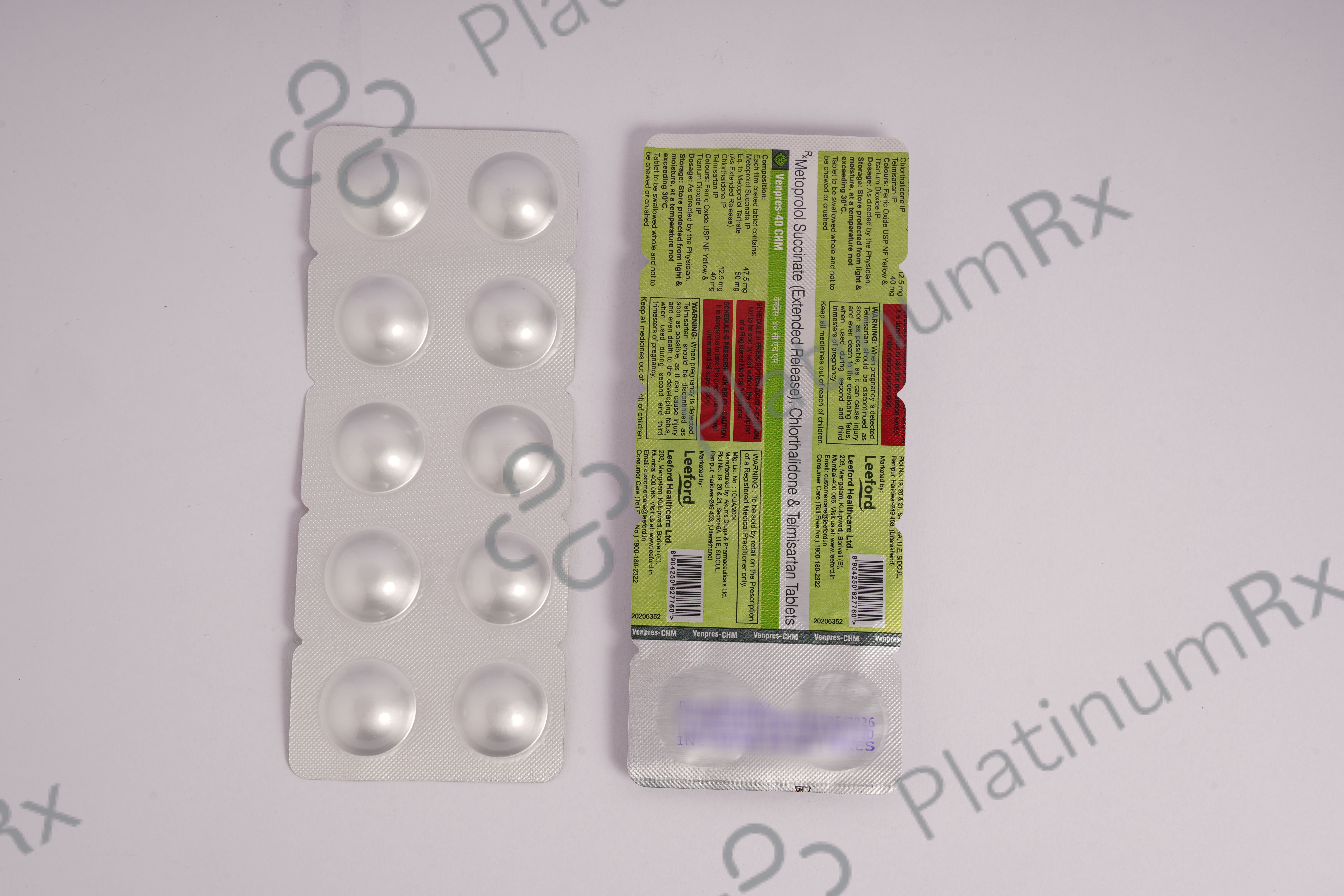 Venpres CHM 12.50/50/40mg Tablet ER 10s