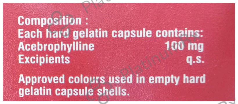 Pulmo AB 100mg Capsule