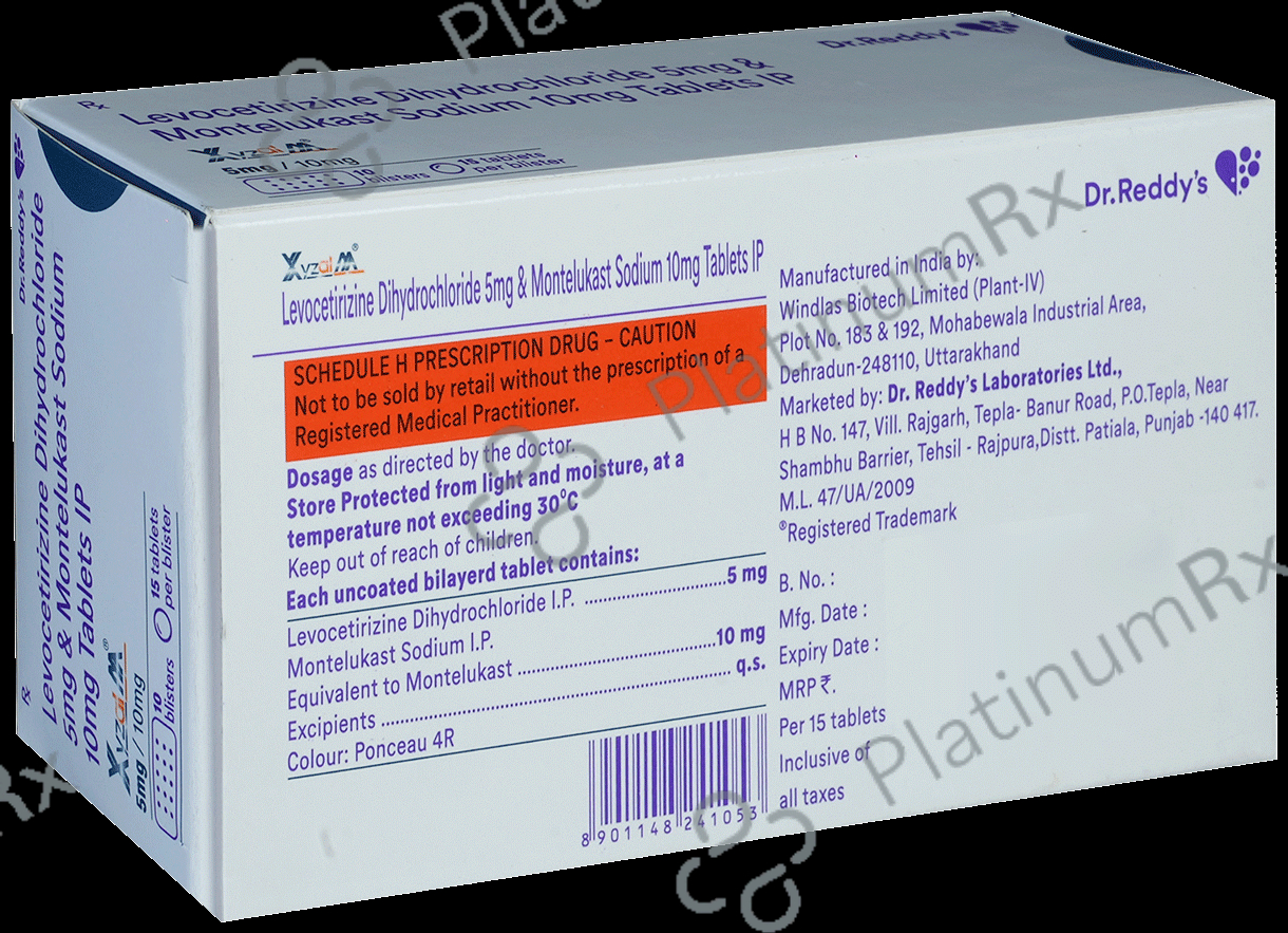 Xyzal M 5/10mg Tablet 15s